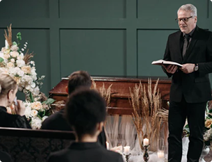 What happens at a   funeral home?