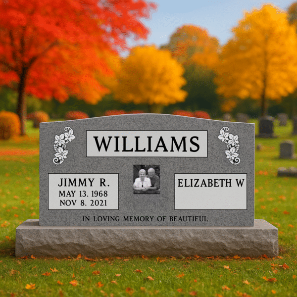 Grey Companion Headstone