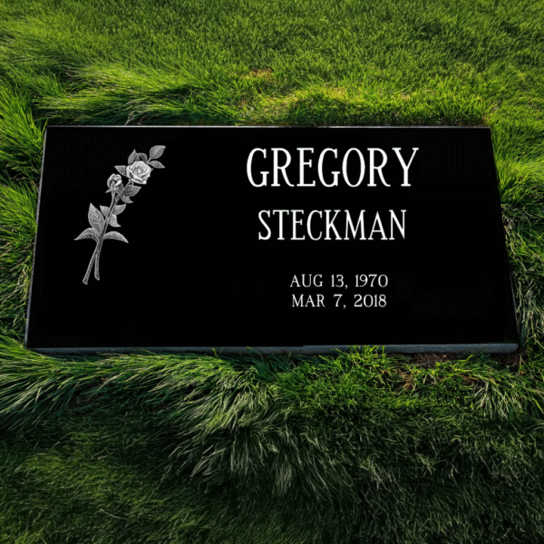 $199 Black Granite Headstone