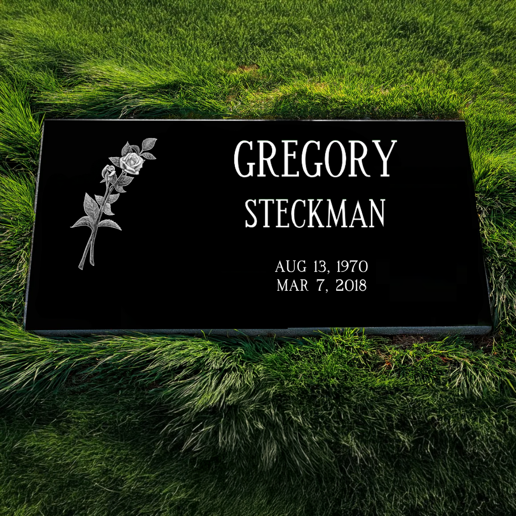 8.2 $199 Black Granite Headstone - Image 1