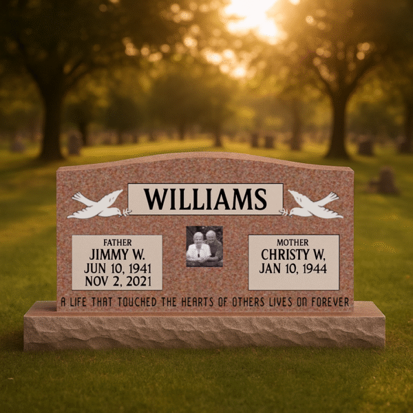 Pink Companion Monument Headstone