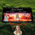 "Eternal Memories" Full-Color Heaven Collage Memorial - Premium Black Granite - Image 3